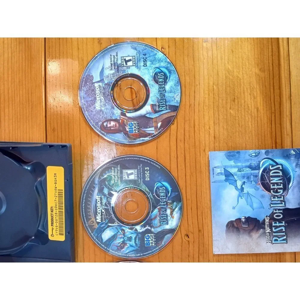 Rise of Nations: Rise of Legends (PC,‎ 2006) 4-disc set complete☄️☄️👩🚀👩🚀🛰️